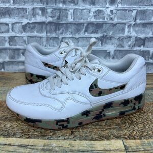 Nike Air Max 1 PA White Ostrich Leather Camo Custom 705007-111 Mens Size 8.5